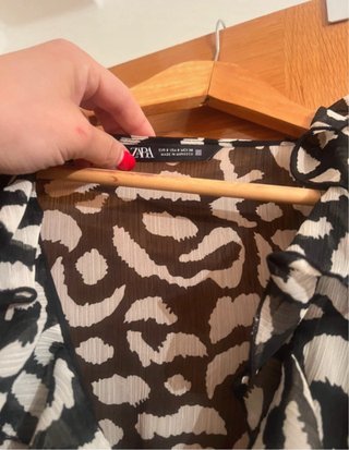 Vestido Midi Zara Estampado Talla S