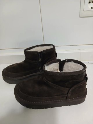 Botines Niña Zara Marrones talla 30