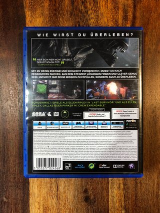 Alien Isolation edizione ripley Ps4