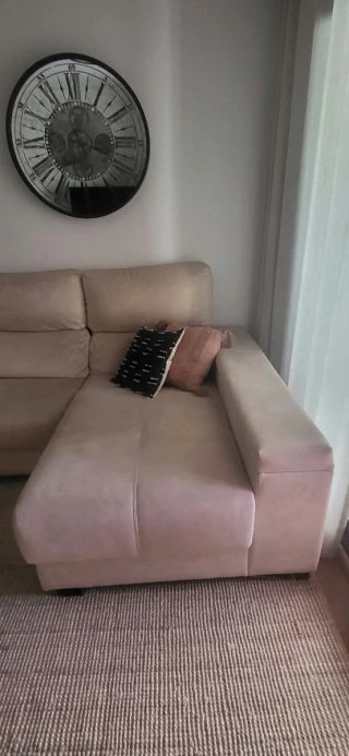 Sofá Chaiselongue Derecha Beige
