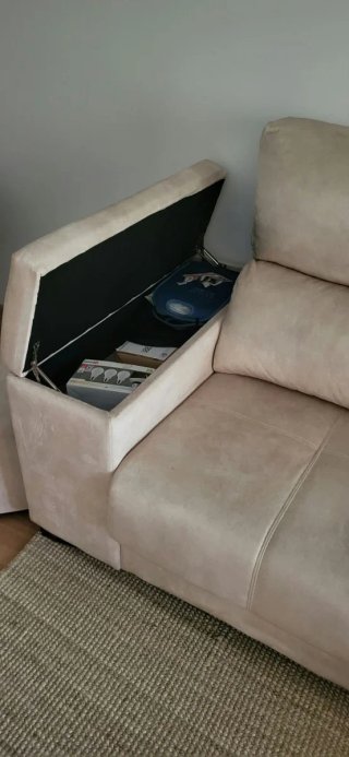 Sofá Chaiselongue Derecha Beige