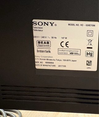 Televisor Sony Negro