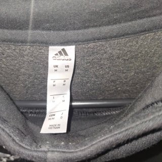 Sudadera Adidas Negra con Capucha