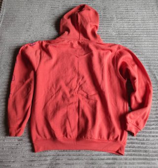Sudadera con Capucha Roja y Azul