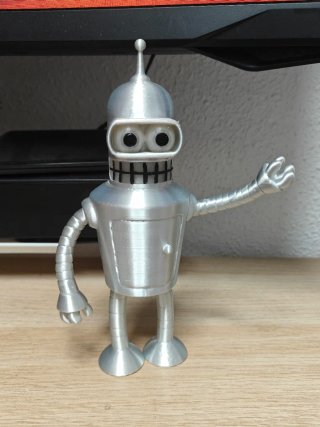 Figura Bender Futurama Brilla Oscuridad 19cm