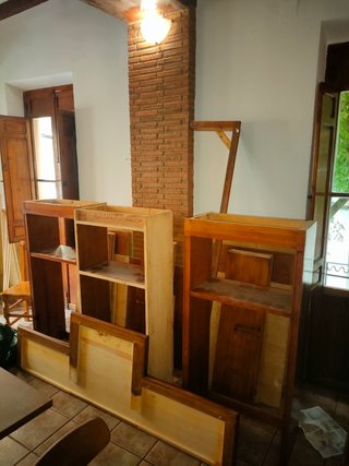 Mueble Botellero Pino Macizo hecho a mano