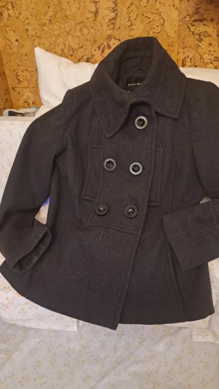 Chaqueta Corta Negra ZARA BASIC Talla L