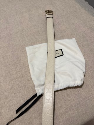 Cinturón Gucci Blanco talla 85