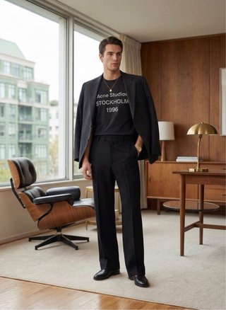 Camiseta Acne Studios Stockholm 1996 Negra Talla M