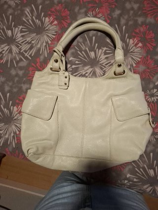 Bolso de Piel Beige
