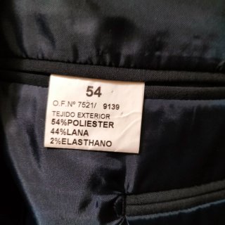 Chaqueta de traje hombre negra