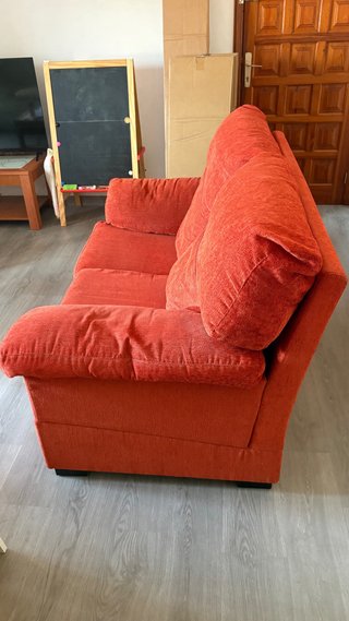 Sofá de 2 plazas naranja