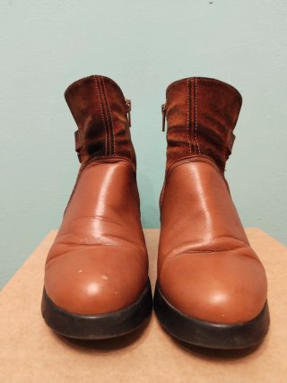 Botines Hispanitas Marrones Piel Talla 37