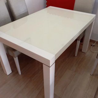 Mesa de Comedor Blanca extensible