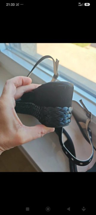 Sandalias de cuña Unisa negras Talla 39