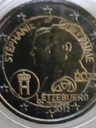Moneda 2 Euros Conmemorativa Luxemburgo 2022