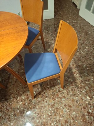 Mesa de Comedor Redonda con 4 Sillas (negociable)