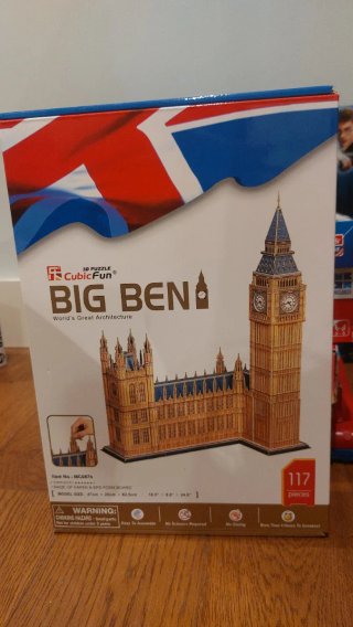 Puzzle 3D Big Ben CubicFun 117 piezas