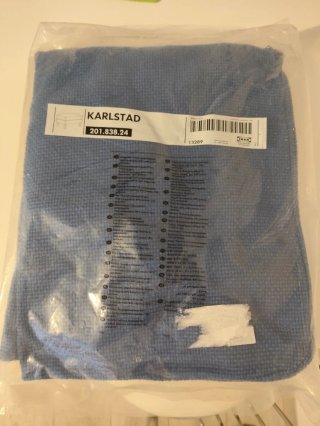 Funda reposapiés IKEA Karlstad azul **Nueva**