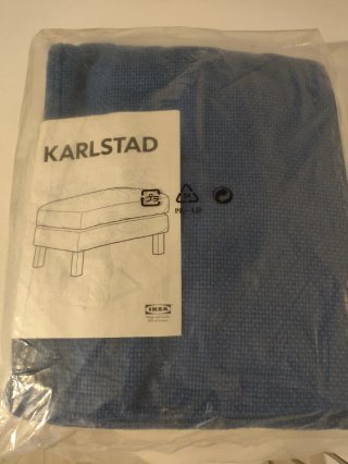 Funda reposapiés IKEA Karlstad azul **Nueva**