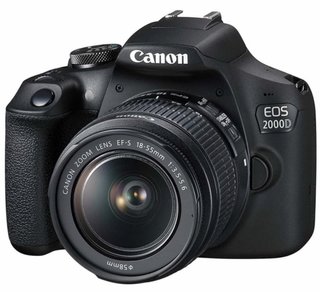 Cámara Réflex Canon EOS 2000D como nueva.