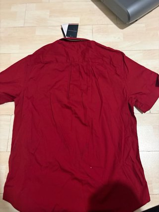 Camisa Tommy Hilfiger Manga Corta Roja