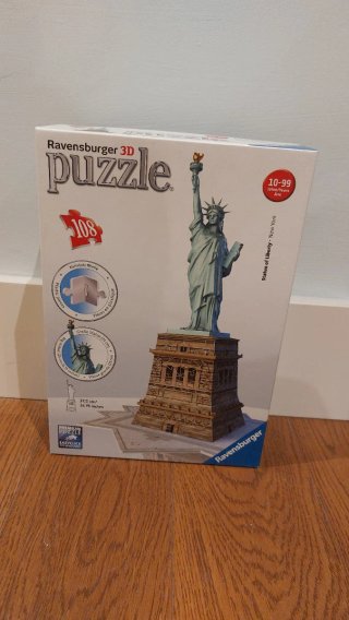 Puzzle 3D Ravensburger Estatua Libertad 108 piezas