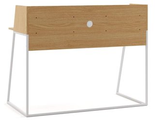 Escritorio Minimalista de Madera y Metal