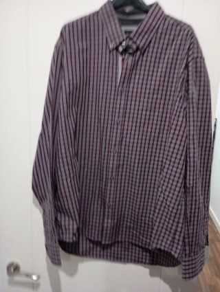 Camisa de Cuadros Morada