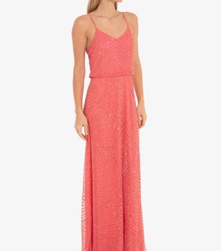 Vestido fiesta coral. Marca Cuplé