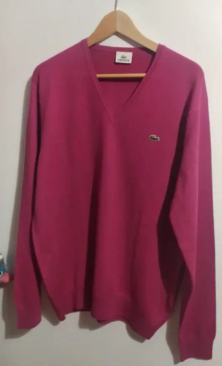 Jersey de pico Lacoste rosa