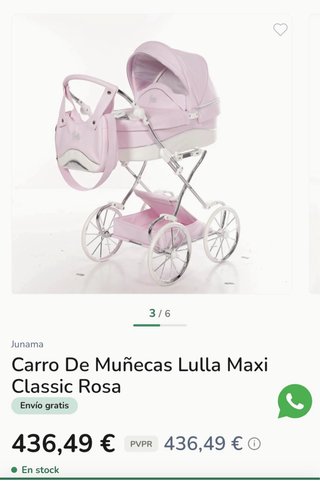 Carro de Muñecas reborn marca Junama sin uso