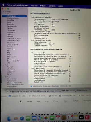MacBook Air 13" M1 256GB SSD 8GB Ram Oro Rosa