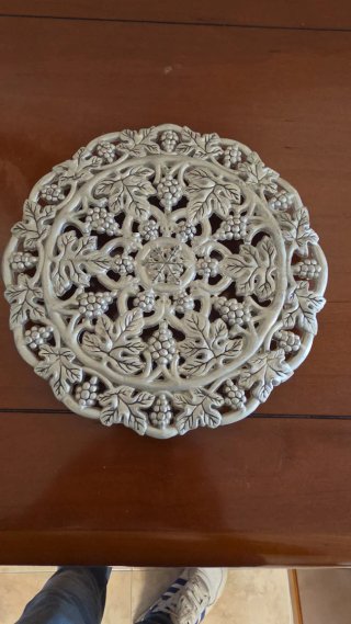 Salvamanteles Godinger Silver Baño de Plata Uvas