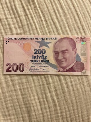 Billete de 200 Liras Turcas Sin Circular