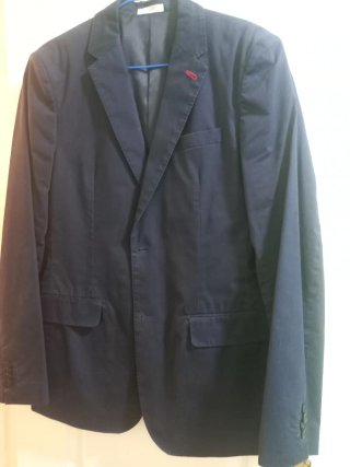 Americana azul hombre