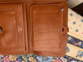 Monedero Hermes Marrón Piel