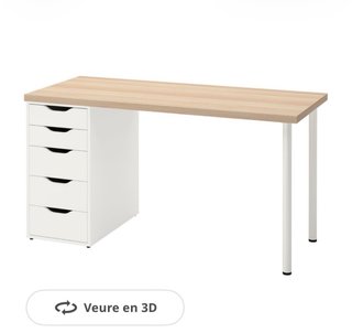 Scrivania Ikea (piano e due gambe)