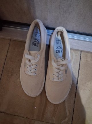 Zapatillas de lona CWS beige talla 39
