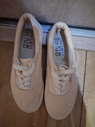 Zapatillas de lona CWS beige talla 39