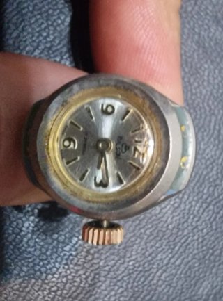 Anillo Reloj Wilson Vintage 17 Rubíes