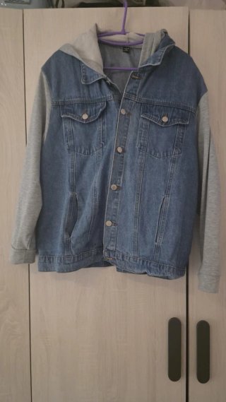 Chaqueta Vaquera con Capucha Shein Talla XL