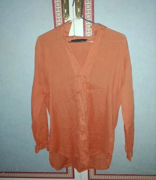 Camiseta Zara Naranja Talla M