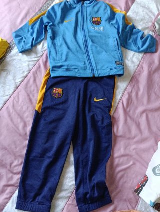 Chándal Nike FC Barcelona Azul y Amarillo de niño