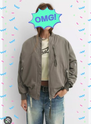 Bomber Pull & Bear Verde Oliva