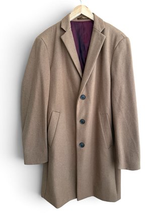 Abrigo Lana Vintage Classic Wool Coat Oversize