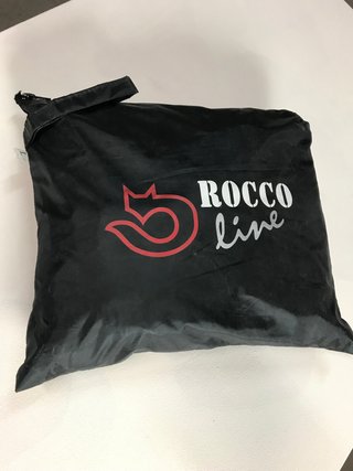 Traje de lluvia para moto Rocco 2 piezas negro