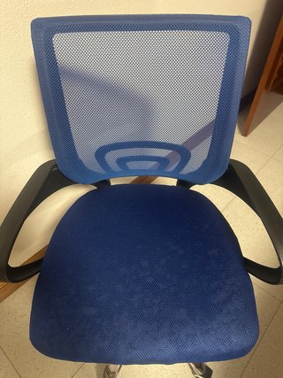 Silla de escritorio giratoria azul