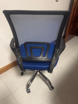 Silla de escritorio giratoria azul