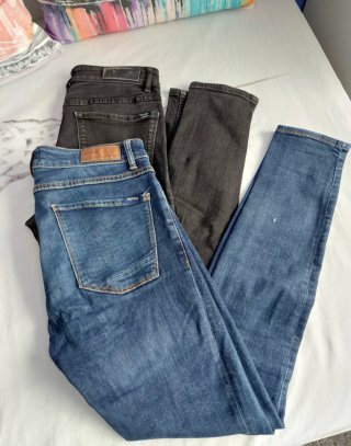 Lote 2 Vaqueros Super Skinny Pull&Bear Talla 40